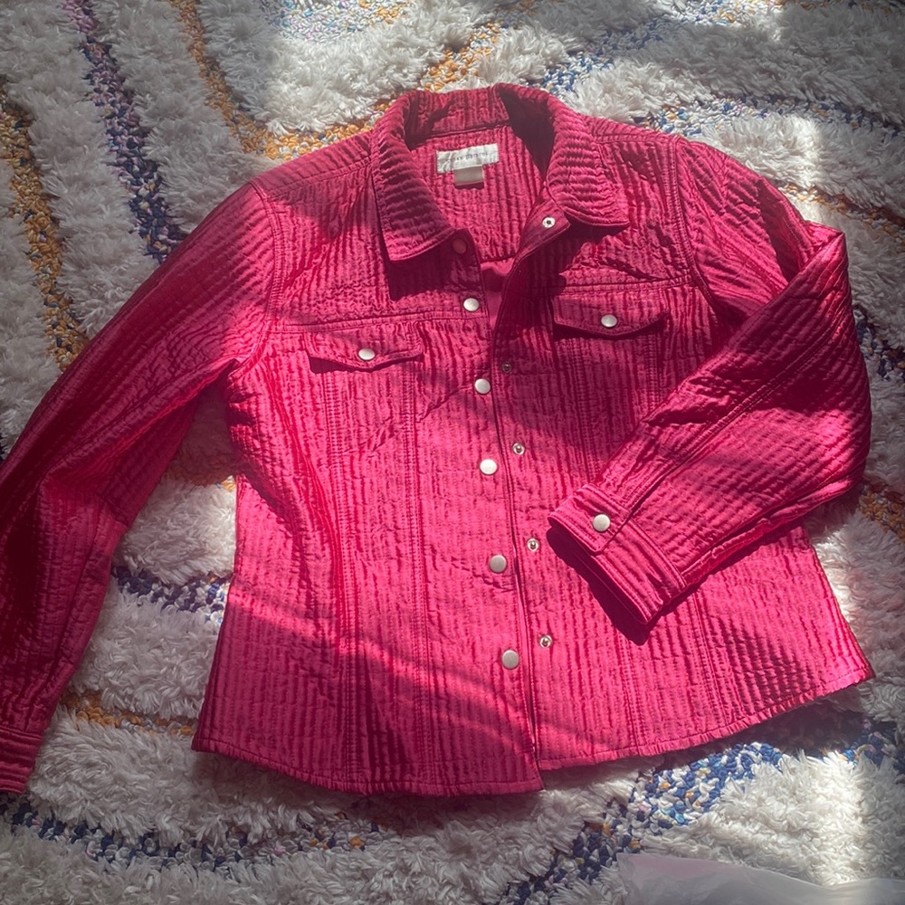 Pink  detailed Jacket light weight